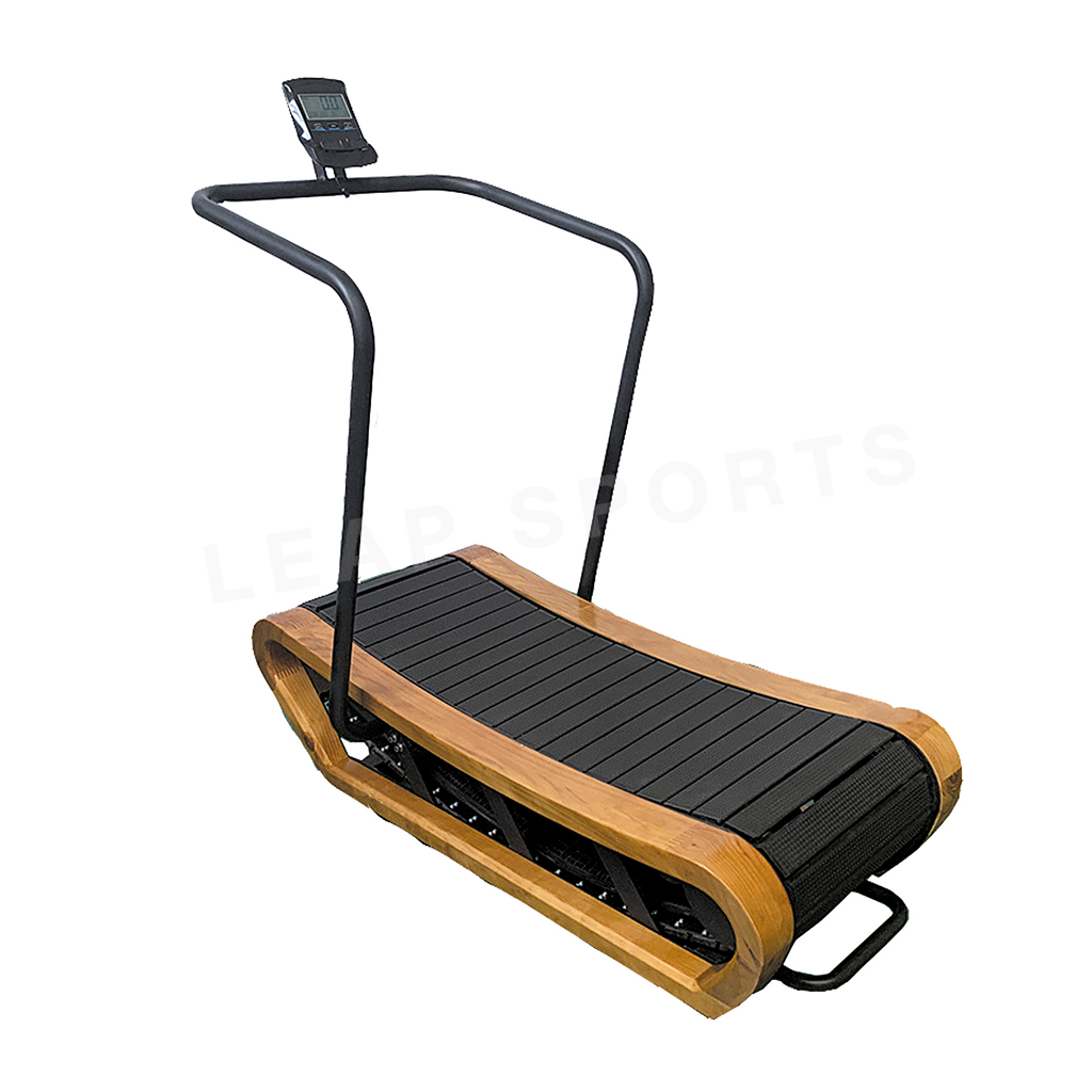 LEAP SPORTS Wooden Curved Manual Treadmill – LEAP SPORTS TORONTO