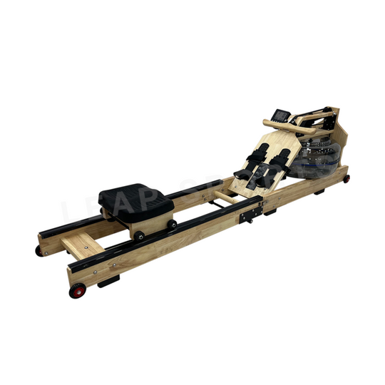 LEAP SPORTS Foldable Wooden Water Rowing Machine