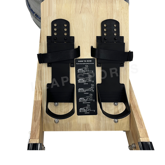 LEAP SPORTS Foldable Wooden Water Rowing Machine