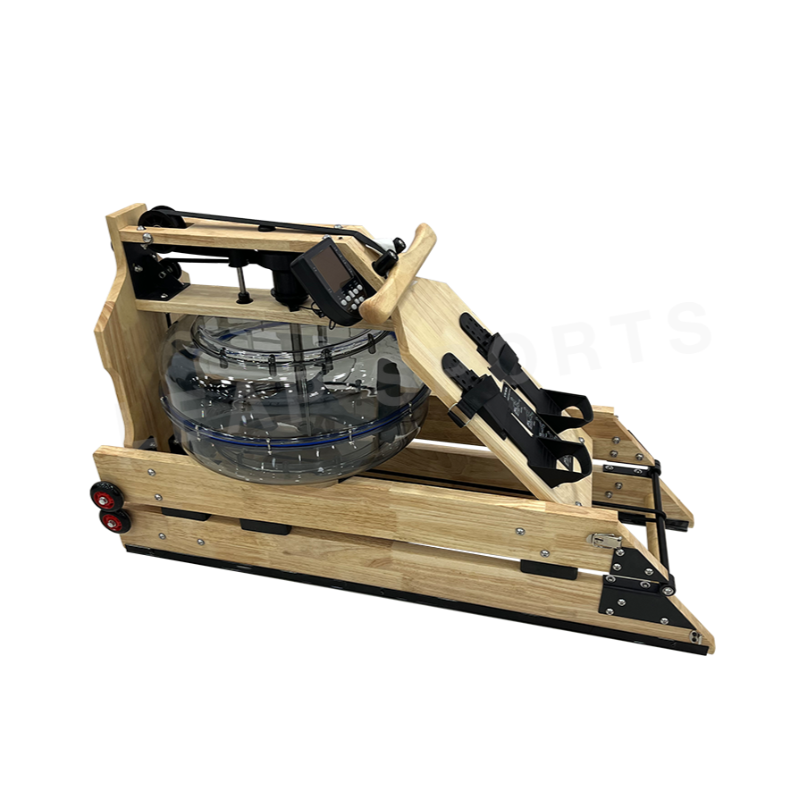 LEAP SPORTS Foldable Wooden Water Rowing Machine