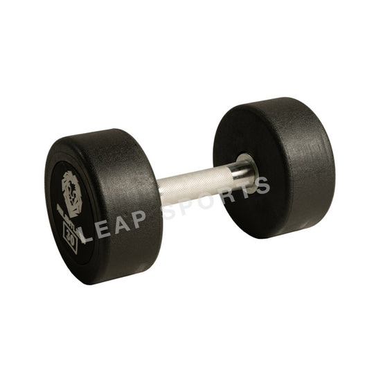 LEAP SPORTS 5-50LB Round Dumbbell Set with Stand