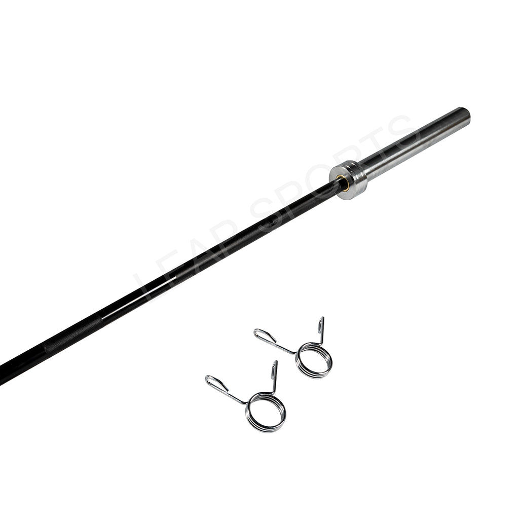 All Black Zinc Olympic Barbell - 7FT,1500lb