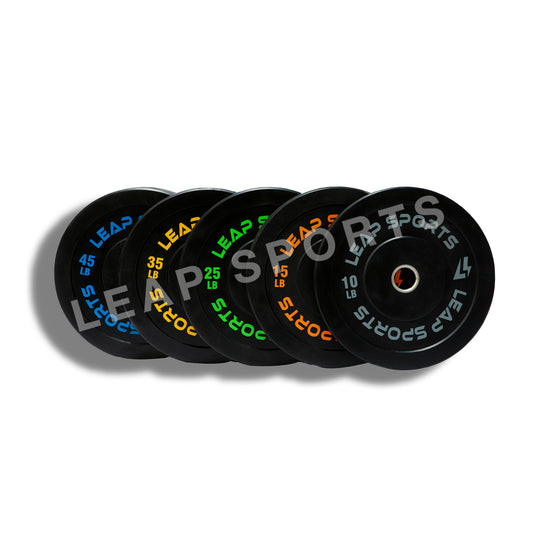 LEAP SPORTS Black Bumper Plate