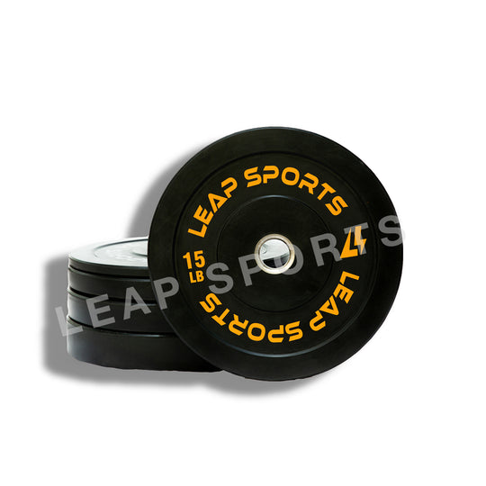 LEAP SPORTS Black Bumper Plate