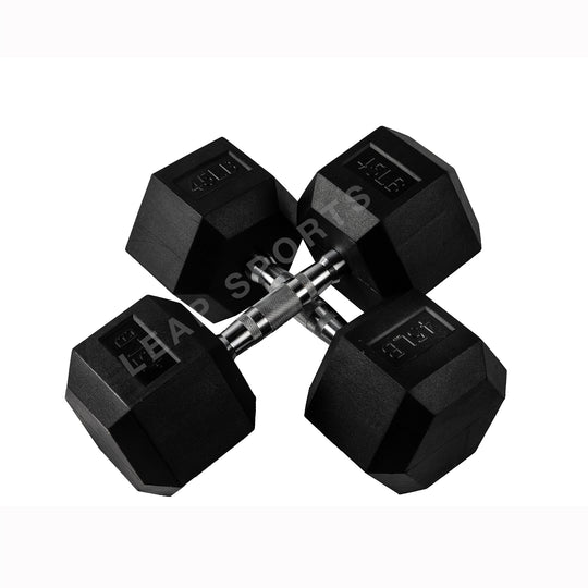 Premium Rubber Hex Dumbbell 5-120LB