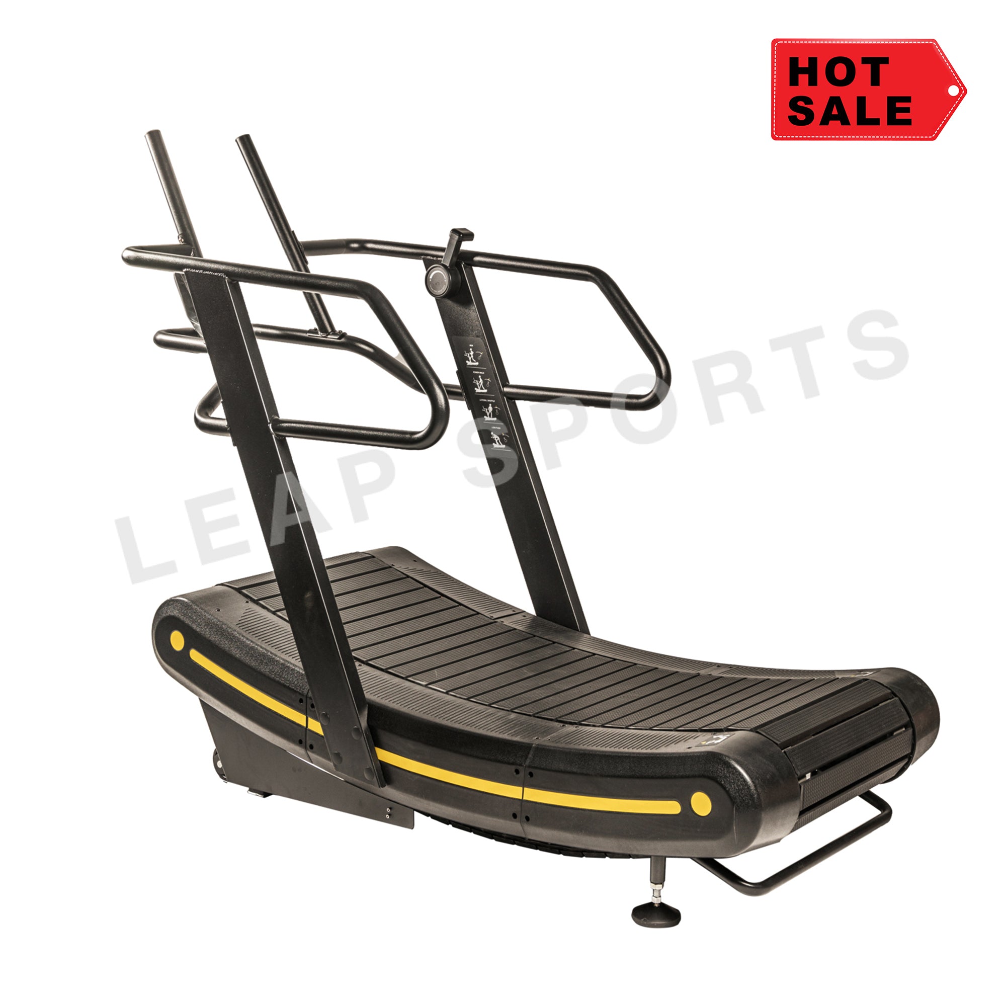 Leap Sports Curved Manual Treadmill